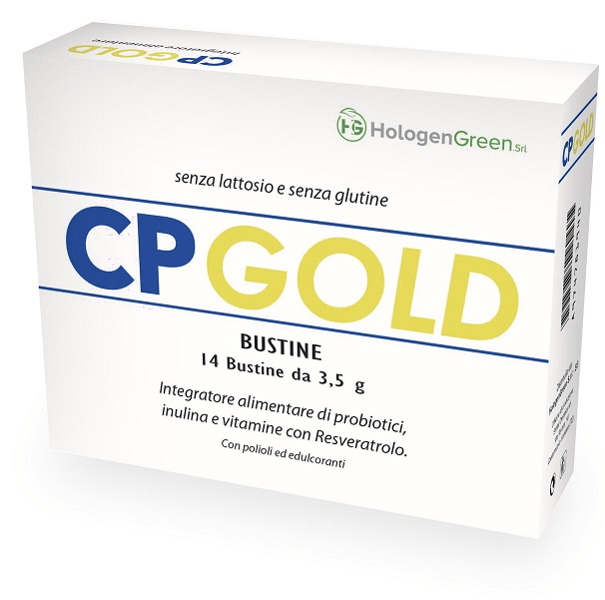 CP Gold Integratore Alimentare Probiotici per Equilibrio Flora Intestinale 14 Bustine