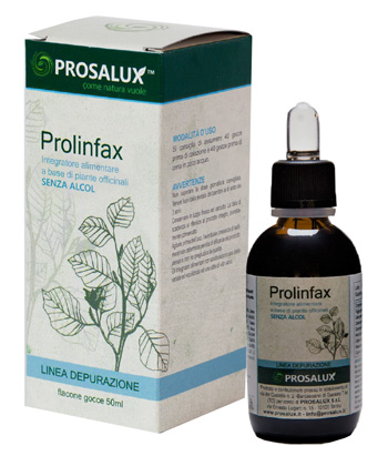 Prosalux Prolinfax gocce 50 ml - Integratore per il drenaggio dei liquidi, flacone da 50 ml