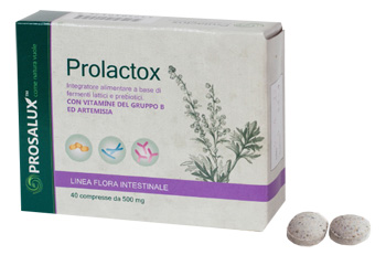 Prosalux Prolactox - Prosalux integratore alimentare per la flora intestinale, 40 compresse