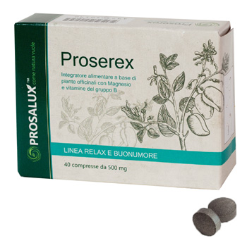 Prosalux Proserex - Integratore alimentare per il rilassamento e l'umore, 40 compresse