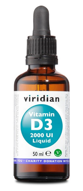 Viridian Vitamin D3 Integratore Per Il Sistema Immunitario E Le Ossa Gocce Orali 50ml