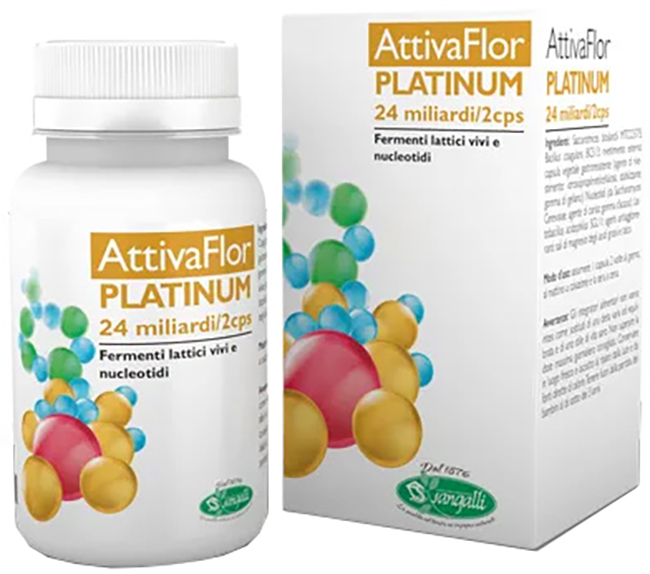 Attivaflor Platinum Integratore Per L’equilibrio Della Flora Intestinale 20 Capsule