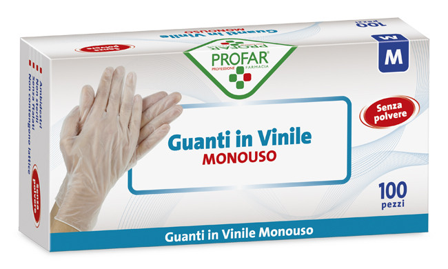 profar guanto vinile m 100pz — confronto prezzi