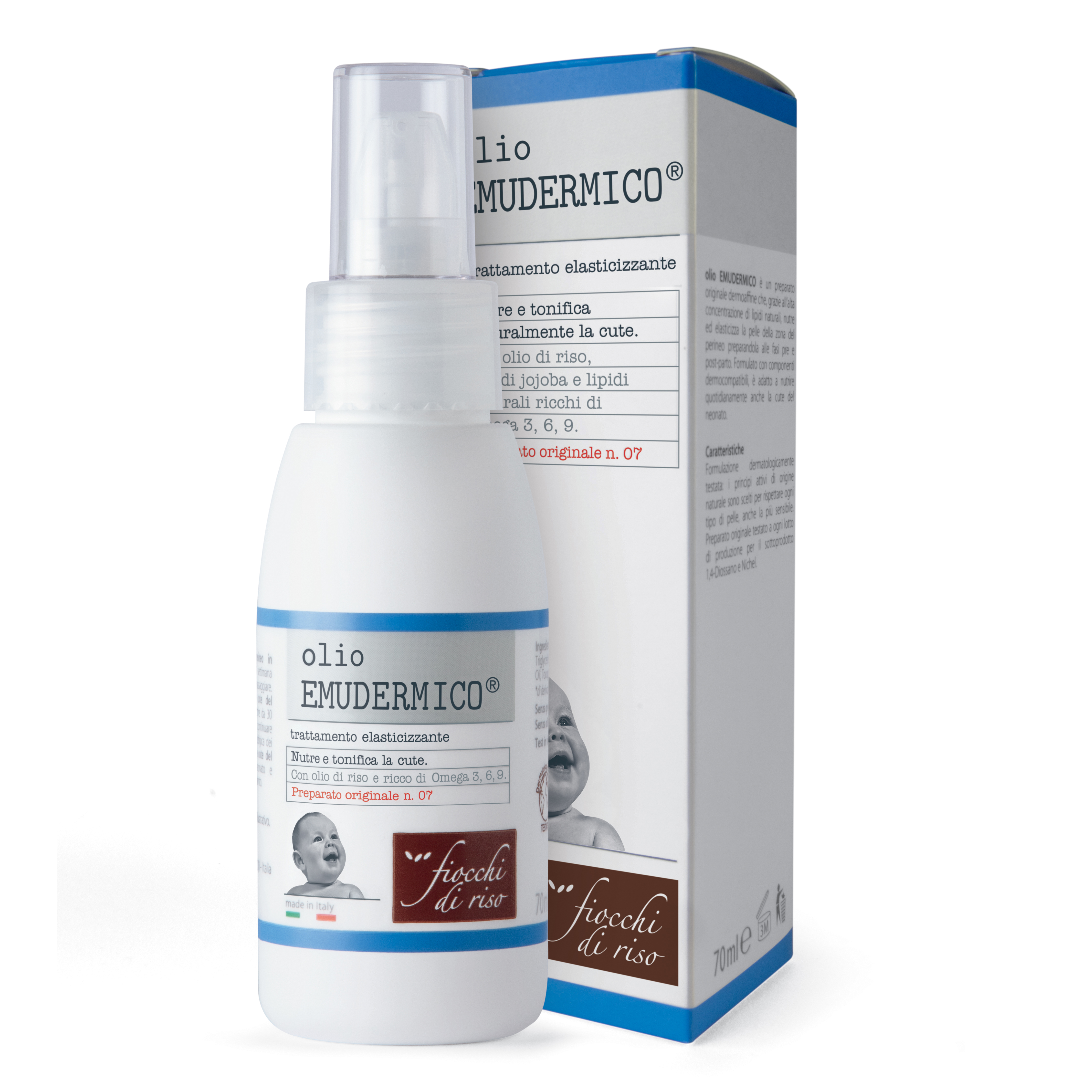 Fiocchi di riso olio emudermico elasticizzante 70 ml