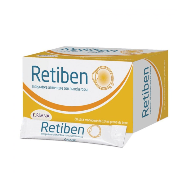 Retiben Integratore per Occhi 20 Stick da 10ml