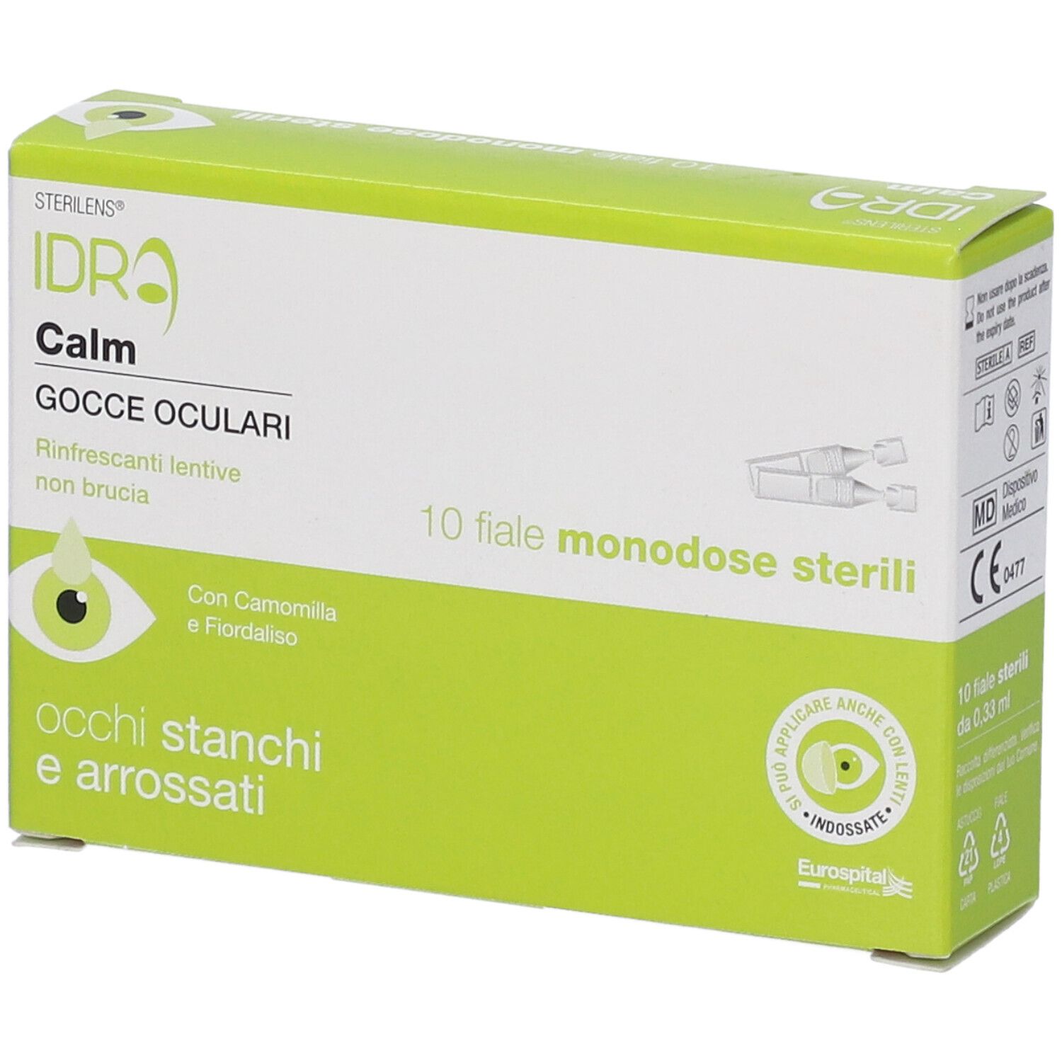 STERILENS® IDRA Calm Gocce Oculari Fiale Monodose 10x0,33 ml Pipette monodose — confronto prezzi