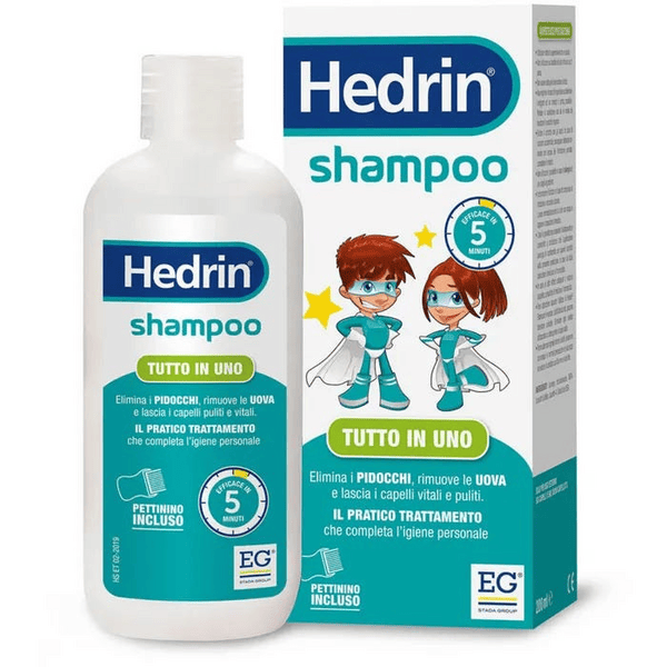 Hedrin Shampoo Antipediculosi con Pettinino 200 ml