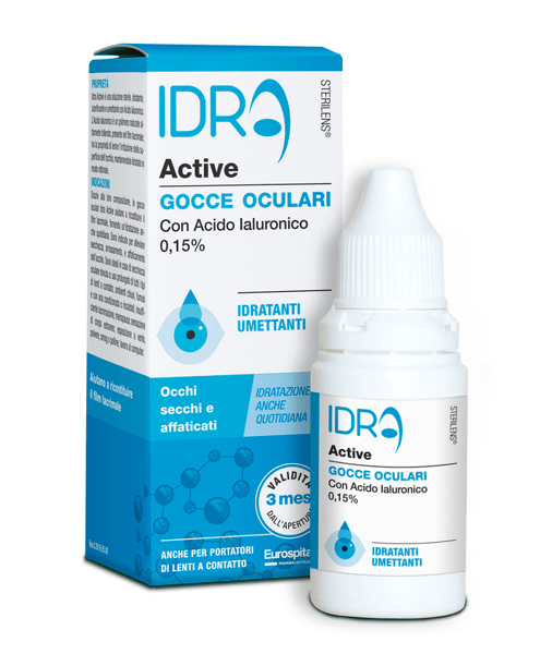 Sterilens Idractive Gocce Oculari Con Acido Ialuronico 10 ml