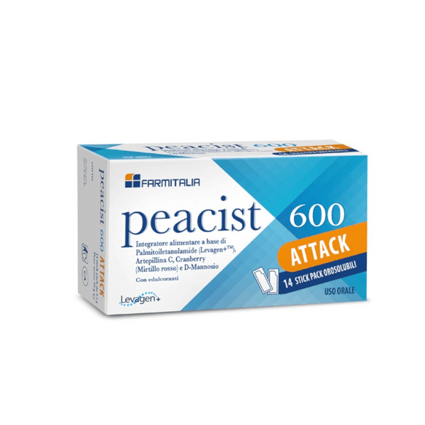 Peacist 600 Attack Integratore per Infezioni Vie Urinarie 14 Bustine — confronto prezzi