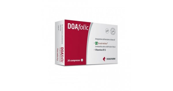 Doafolic Integratore Alimentare Folato e Vitamina B12 30 Compresse — confronto prezzi