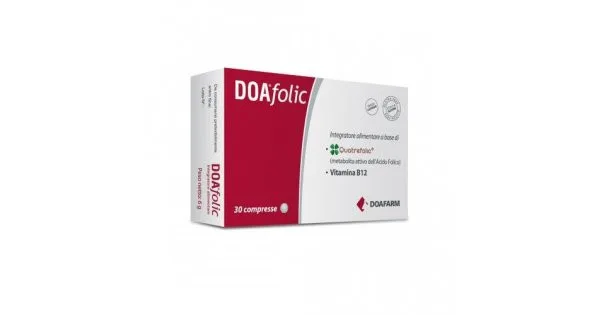 Doafolic Integratore Alimentare Folato e Vitamina B12 30 Compresse