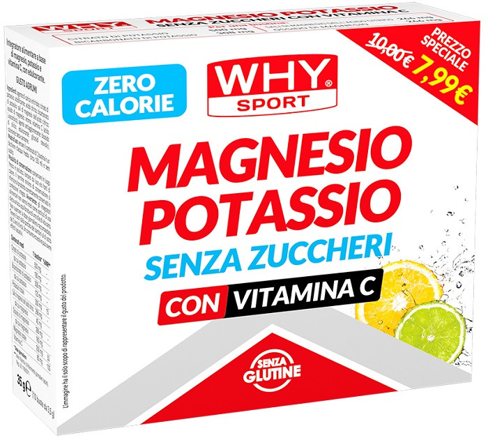 Whysport Magnesio Potassio Senza Zuccheri 10 Bustine