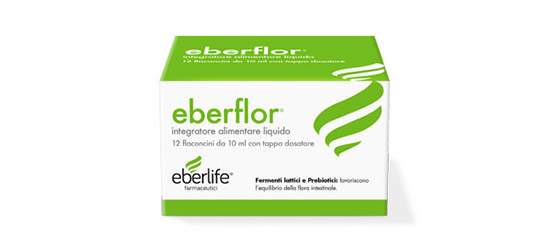 Eberflor Integratore Fermenti 12 Flaconcini 10 ml