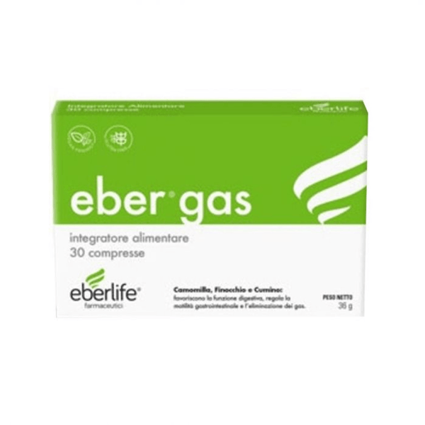 Ebergas Integratore Gonfiore Addominale 30 Compresse