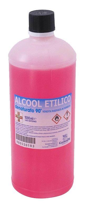 Alcool Etilico Denaturato 90° 1000 ml Soluzione