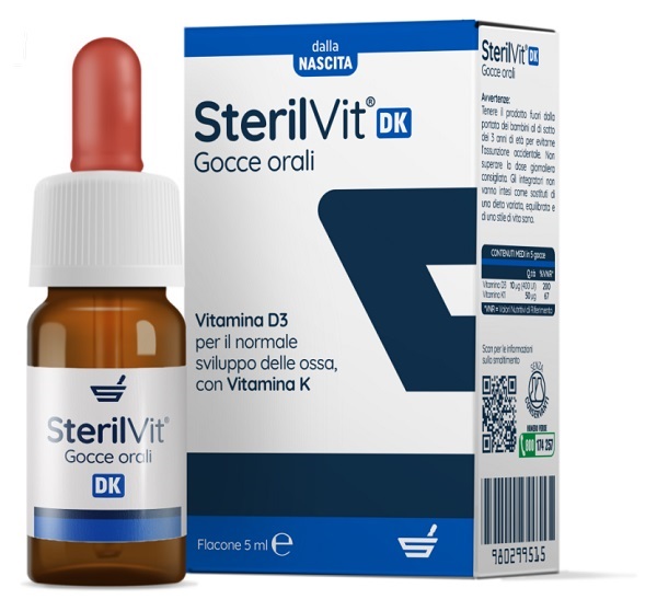 Sterilvit Dk Gocce Orale Integratore Vitamine D3 E K 5 Ml — confronto prezzi