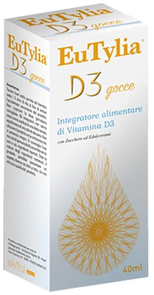 Eutylia D3 Gocce Per Ossa e Sistema Immunitario 40 ml