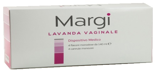 Margi Lavanda Vaginale 4 Flaconi Da 140ml + 4 Cannule Monouso