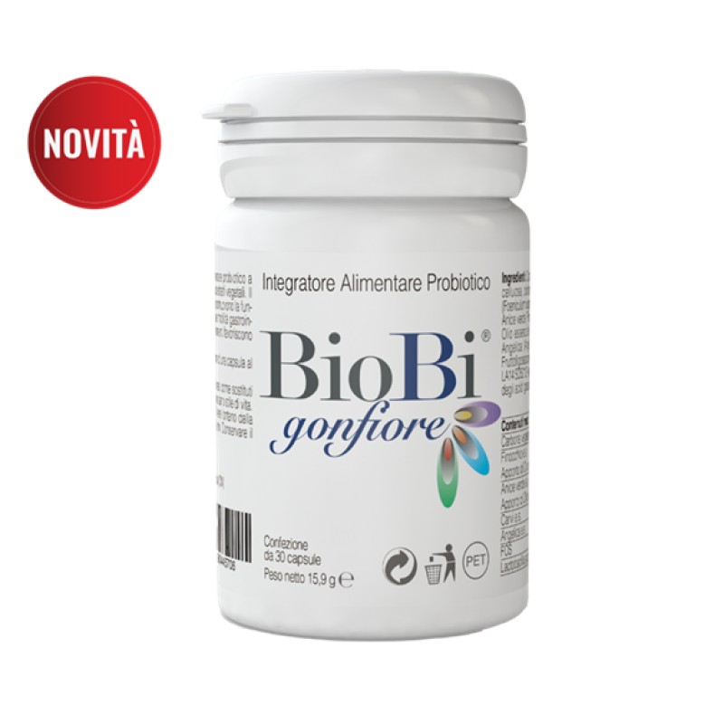 Biobi Gonfiore Integratore Probiotico Per Il Benessere Intestinale 30 Capsule