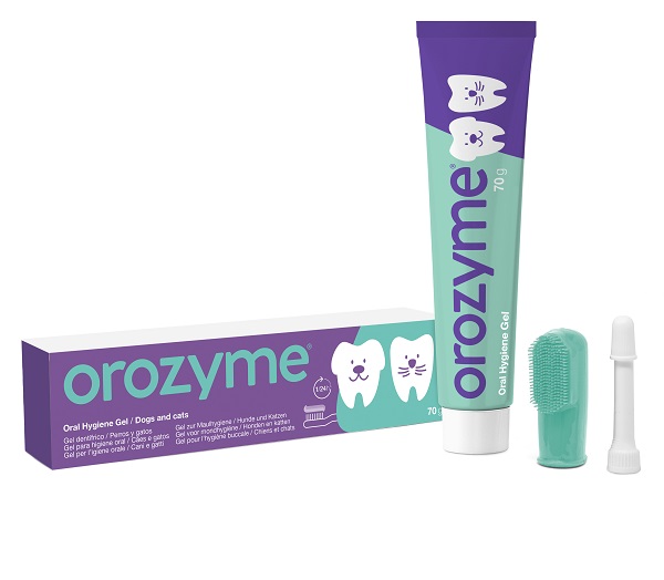 Orozyme gel igiene orale 70 g con tubo applicatore e spazzolino