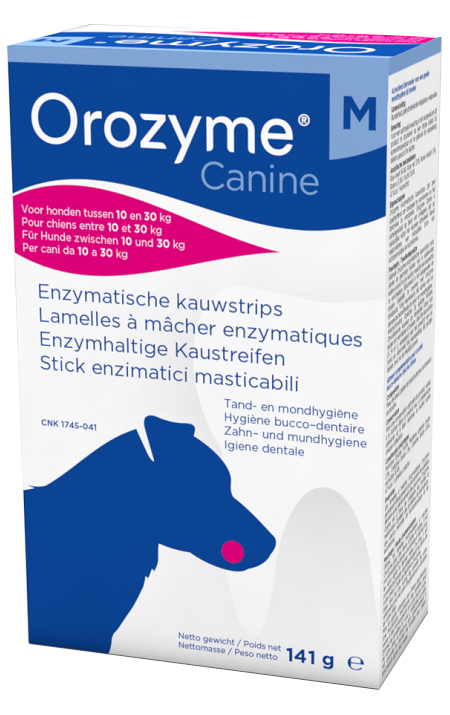 Orozyme Canine Strisce Enzimatiche Masticabili Per Cani Di Taglia Media