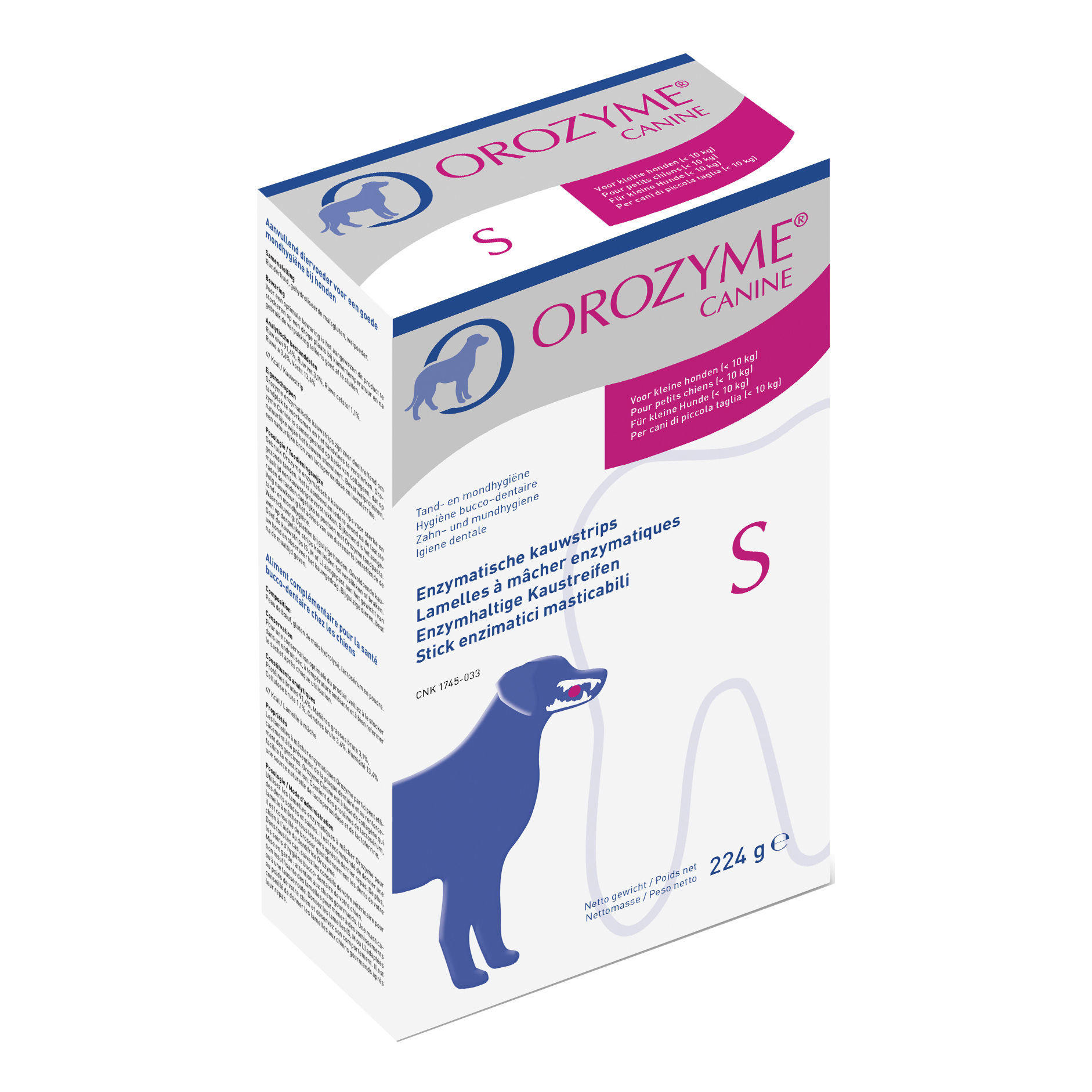 Orozyme canine strisce enzimatiche masticabili per cani di taglia piccola