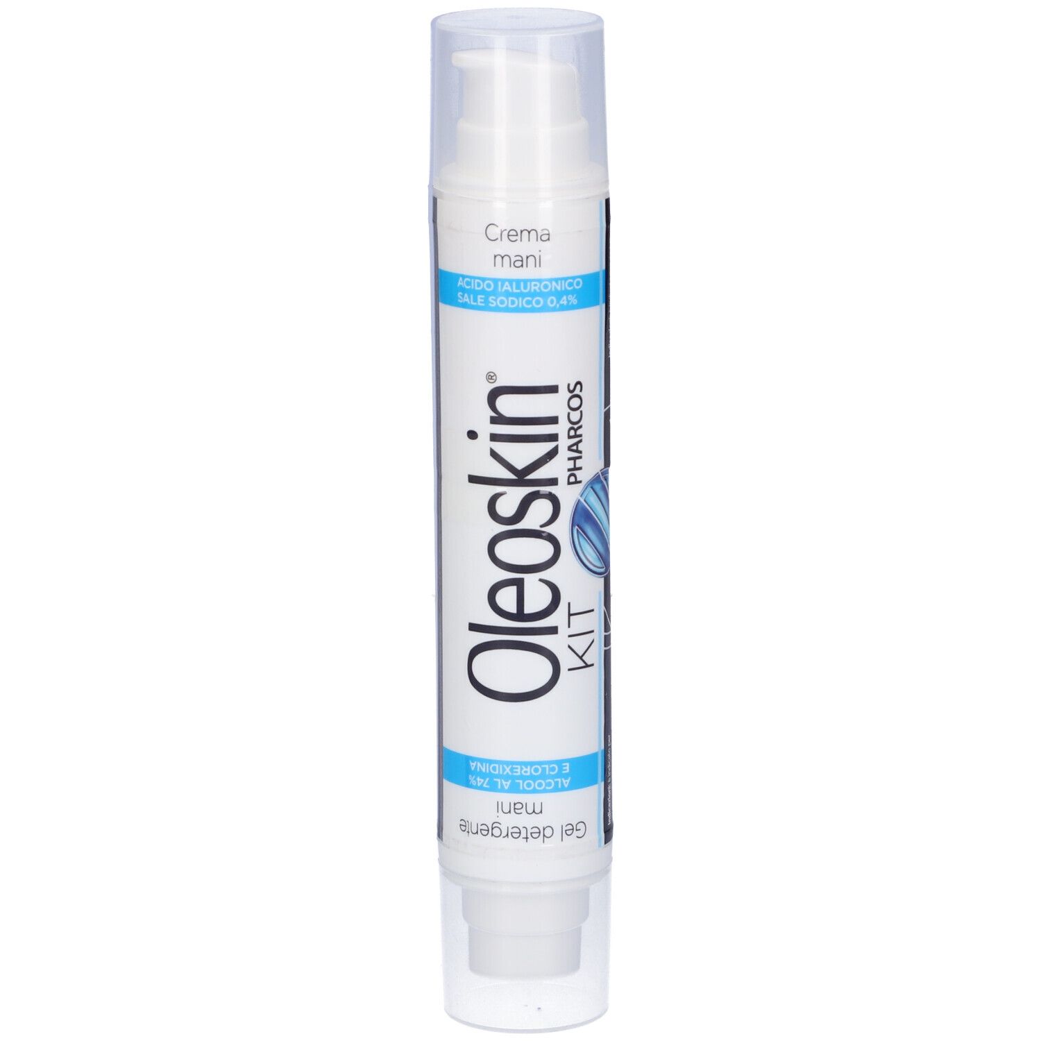 Oleoskin Pharcos Kit Gel Detergente Manii Crema Mani 50ml + 30ml