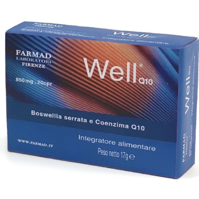Well Q10 Integratore per Funzionalità Articolare 20 Compresse - Farmad
