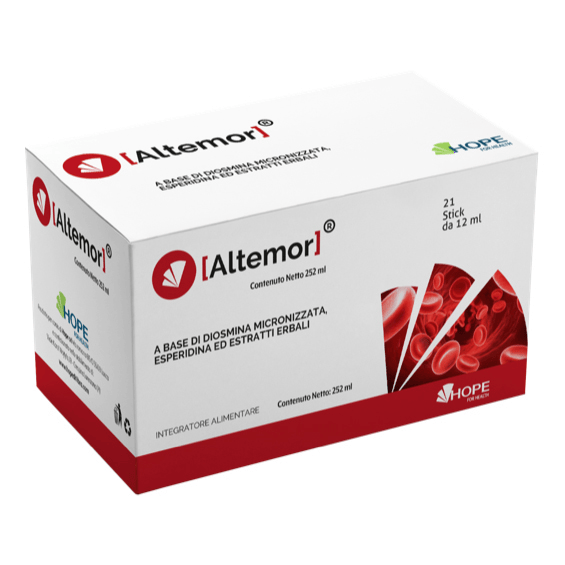 Altemor con Diosmina 21 Stick Integratore per Microcircolo Per Gambe Pesanti