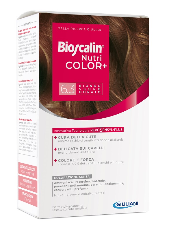 Bioscalin Nutri Color Plus 6.3 Biondo Scuro Dorato Trattamento Colorante