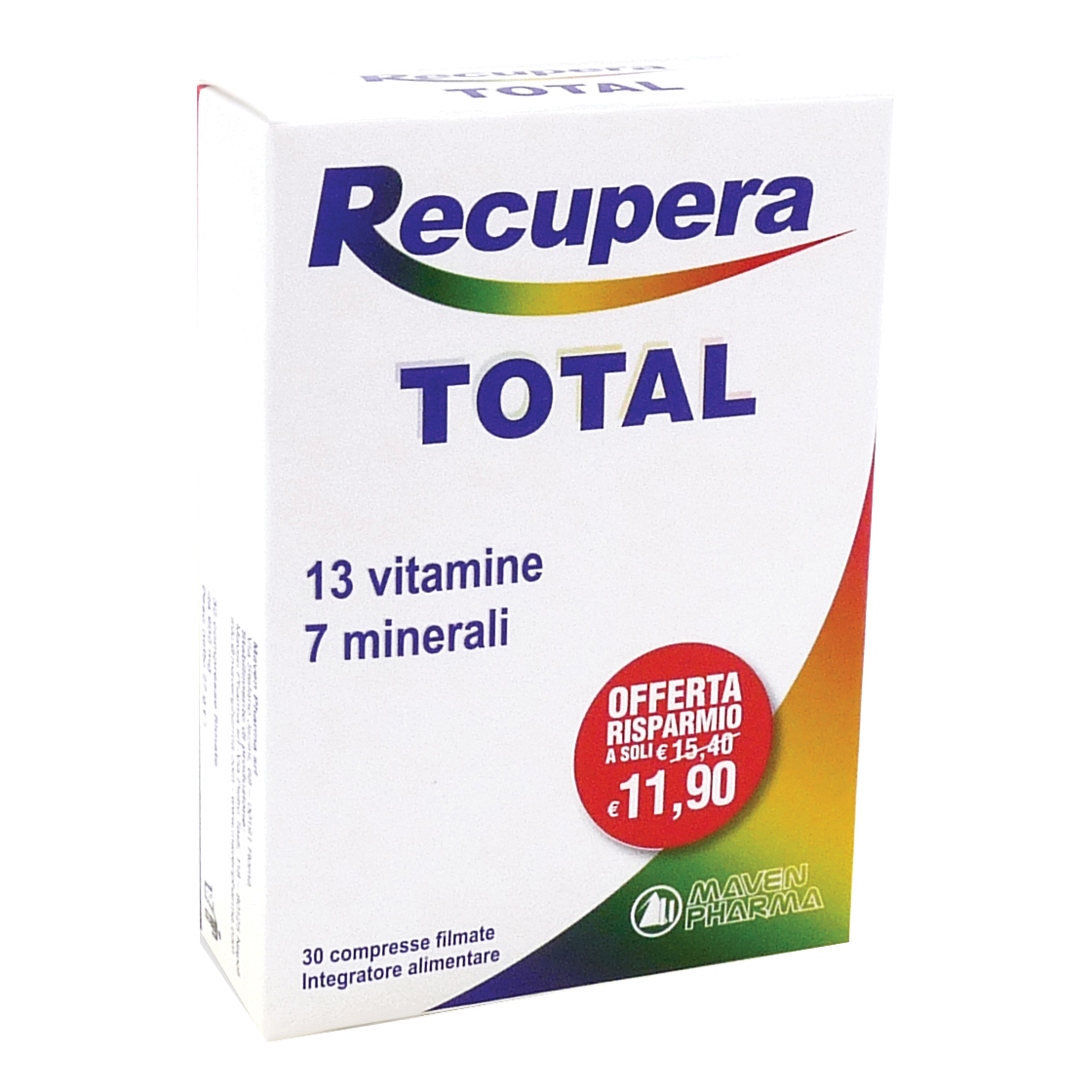 Recupera Total Integratore Di Vitamine E Minerali 30 Compresse