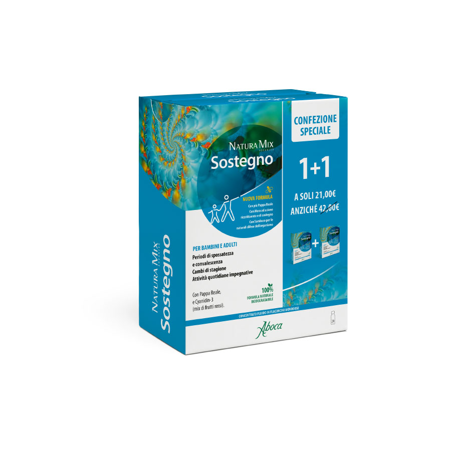 Natura mix advanced sostegno 10 flaconcini + 10 flaconcini confezione speciale