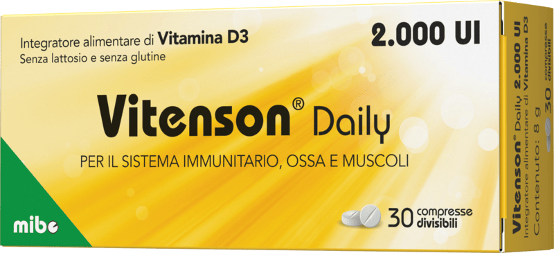 Vitenson Daily D3 2000UI Integratore Vitamina D 30 Compresse — confronto prezzi