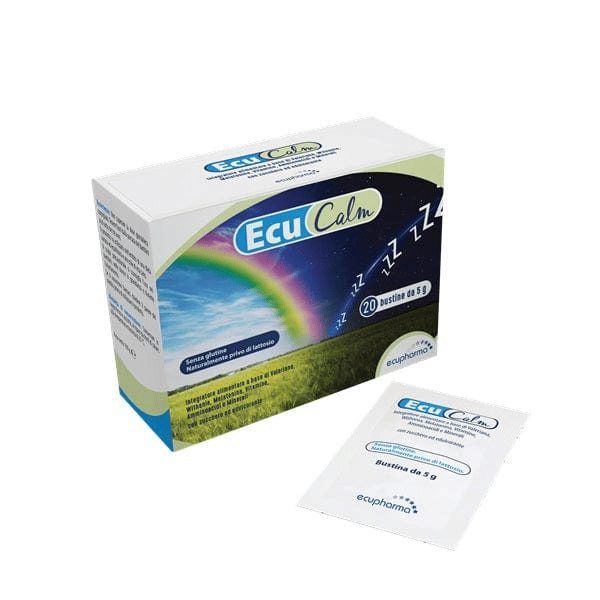 EcuCalm Integratore Sonno con Valeriana e Melatonina 20 Bustine