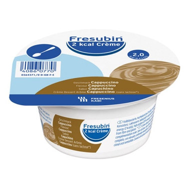 Fresenius Kabi Fresubin 2kcal Creme Cappuccino Dessert Iperproteico Disfagia, 4 Coppette x 125g