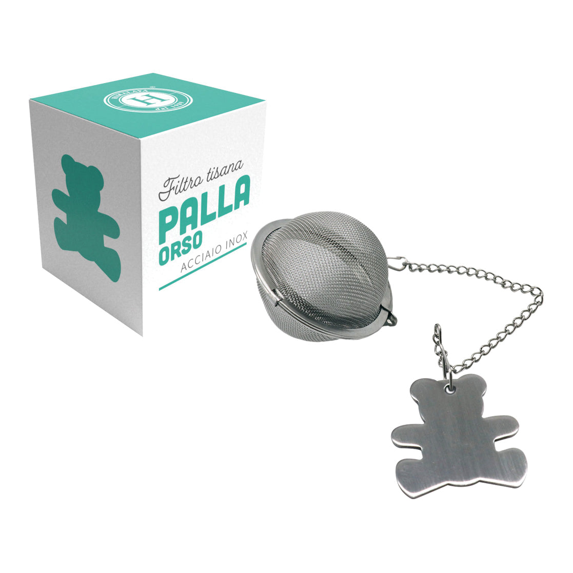 Himalaya Filtro Tisana Acciaio Inox | Palla con Orsetto | 1 Pezzo