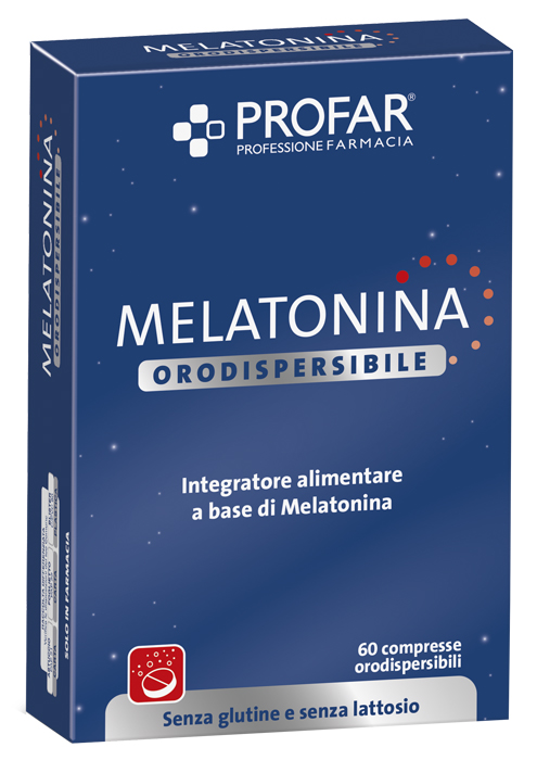 Profar Melatonina Orodispersibile Integratore Alimentare, 60 compresse