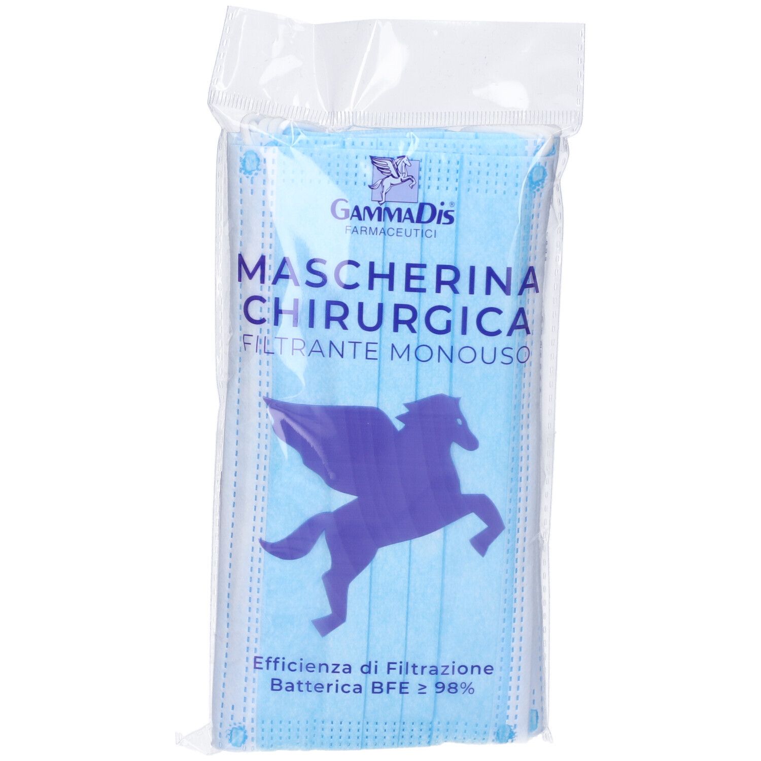 Gammadis Mascherina Chirurgica EN14683 Colore Blu 10 Pezzi pz