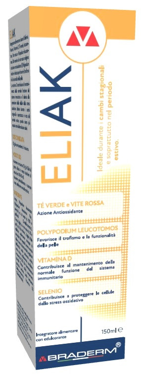 Eliak Braderm | Integratore Antiossidante Pelle | 150 ml