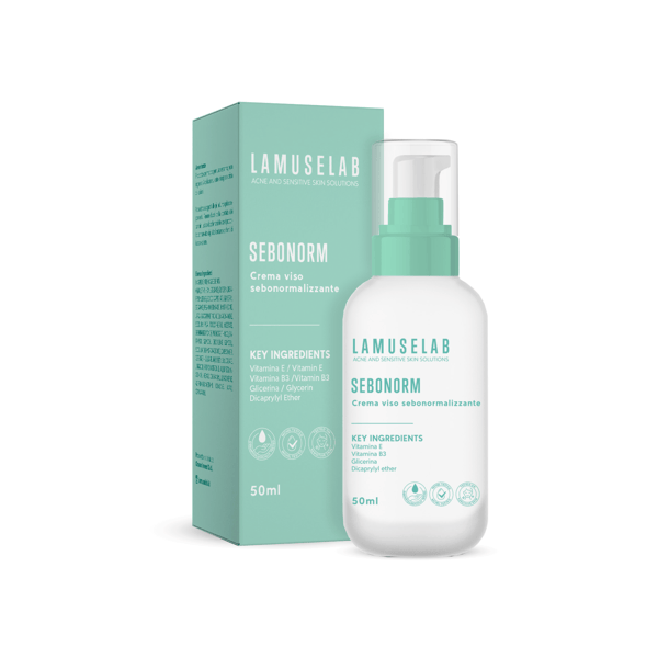 LAMUSELAB Sebonorm Crema Sebonormalizzante Viso 50 ml