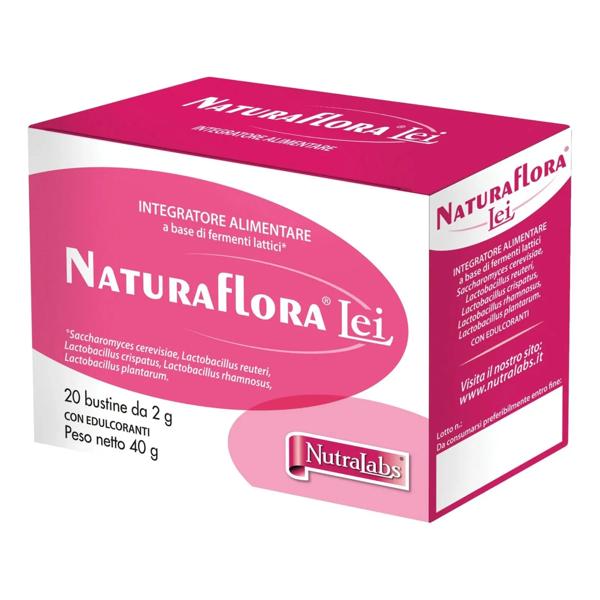 Nutralabs Naturaflora Lei Integratore Fermenti Lattici Flora Intestinale 20 Bustine