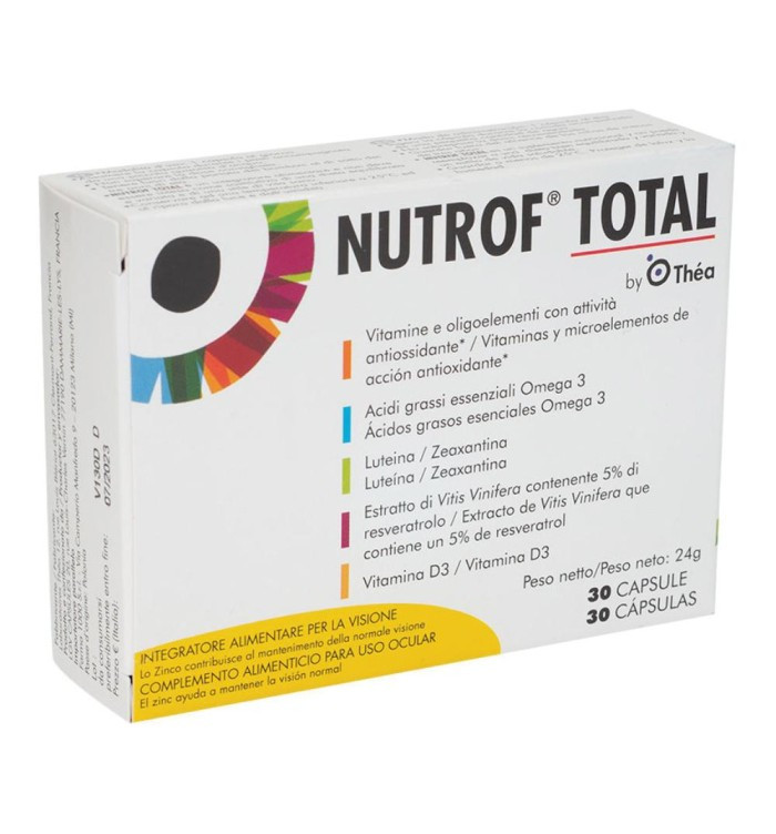Théa Nutrof Total Integratore Alimentare per la Visione, 30 Capsule — confronto prezzi