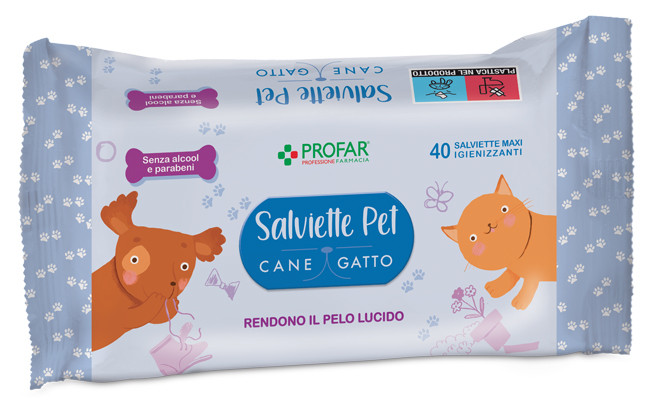 Profar Salviette Talco Pet 40 Pezzi 1 St