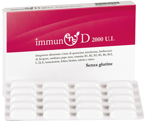Immunens D 2000 Ui Integratore Vitamine E Minerali 20 Capsule