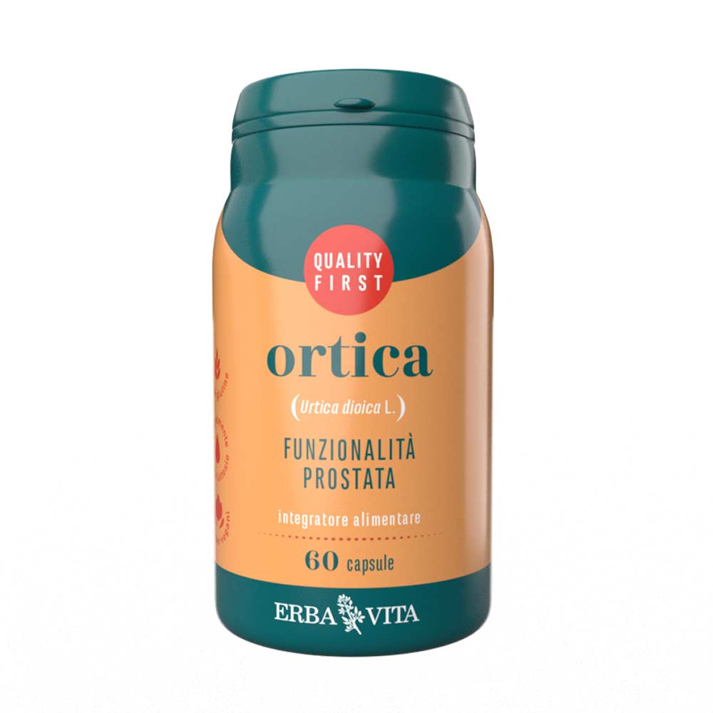 Erba Vita Monoplanta - Ortica Integratore Funzionalità Prostata, 60 Capsule