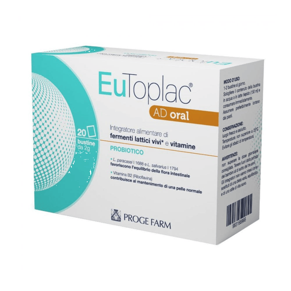 Eutoplac Ad Integratore Per La Digestione 20 Bustine