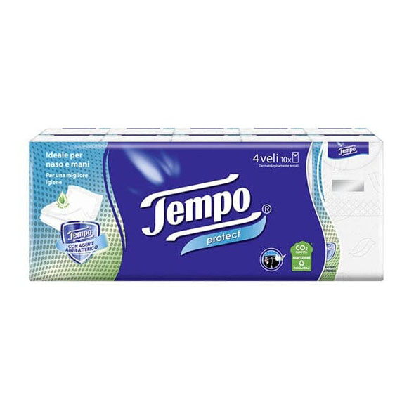Tempo protect fazzoletti 10 pezzi x 20 buste