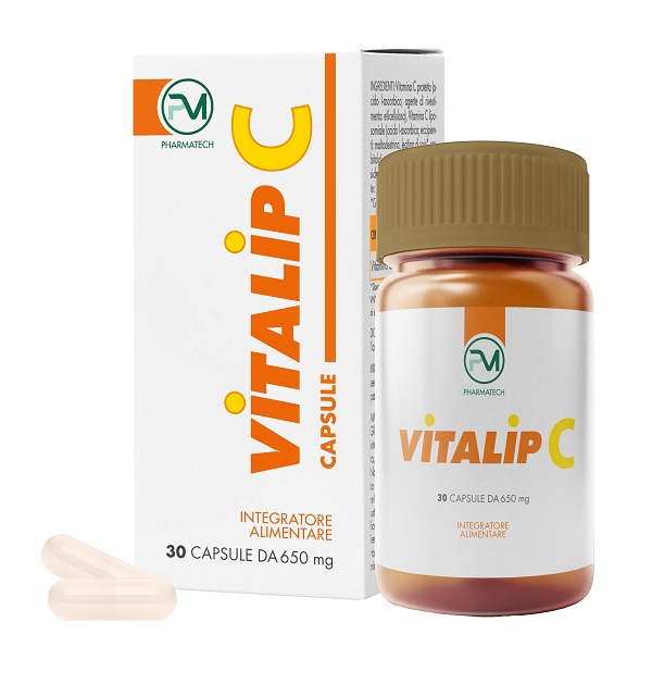 Piemme Pharmatech Italia Vitalip C - Integratore per le difese immunitarie e l'energia, 30 capsule — confronto prezzi