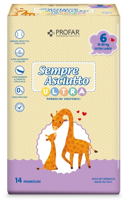 PROFAR® Sempre Asciutto Ultra 14 pz Pannolini