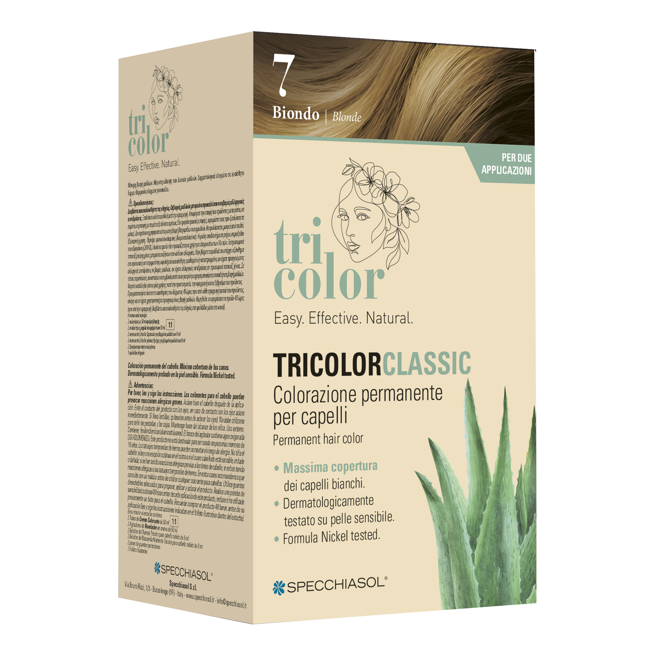 Tricolor classic 7 biondo 2 tubi 50 ml + 2 shaker 50 ml + 4 bustine 8 ml — confronto prezzi